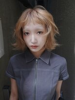 クペウ ローウェン(cope'u ROWEN)&nbsp;渋谷/ウルフカット レイヤー デザインカラー ルーツカラー