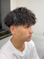 ジーニー 新百合ヶ丘(Genie)&nbsp;ダークアッシュニュアンスパーマ韓国マッシュベリーショート