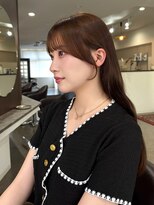 ヴィヴカウンター(VIVE counter)&nbsp;ブラウンカラー,可愛い繋がるお顔まわりカット