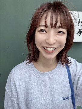 エダメ(EDAME) レッドカラー/ウルフ/レイヤー