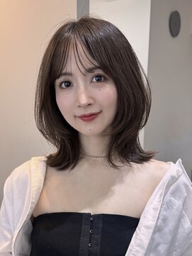 コート 表参道(Cote) ロングレイヤー艶髪美髪 小顔 似合わせ ブラウンカラー 骨格補正