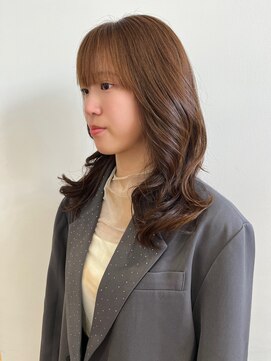 透明感ショコラブラウン/レイヤーカット/カール