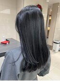ハイライトブルージュ暗髪