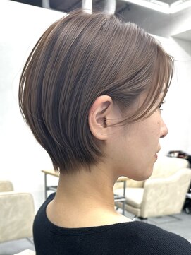 エルヘアメゾン(el. hair maison) 静岡ショートボブグレージュくびれショート丸みショート