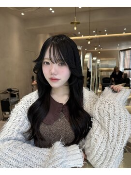 ジル(JILL) 大人かわいいミディアムレイヤー × ダークグレージュ