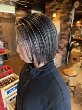 レオクマ(REOKUMA) シャドールーツ/バレイヤージュ/外国人風カラー/ハイトーン