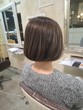 バンブーグラス(Bamboo grass) オリーブベージュ&髪質改善&バッサリイメチェン