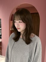 ボタン コロン 表参道 原宿(VOTAN COLON)&nbsp;オリーブブラウン/レイヤーカット/透明感カラー/韓国ヘア