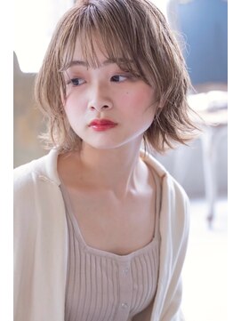 レニーバイエース(LANY by ACE) 【LANY 横浜】 小顔バング×ミルクティーベージュ