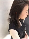 深みブラウン_マニッシュショート,ネイビーカラー,フレンチボブ