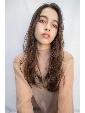 オースティン 錦糸町(AUSTIN) 大人かわいい前髪セシルカットココアブラウンフリンジウェーブ