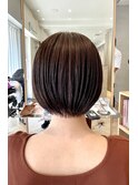 ミニボブ／ブラウンカラー20代30代40代50代
