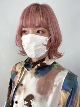 アルバム 新宿(ALBUM SHINJUKU) ホワイトピンクボブウルフ_ショコラベージュボブルフ_ba377401