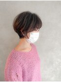 王道ショートボブ【赤荻】