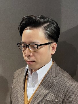 ビーダンディー(Bee dandy) ビジネスフォーマル ツーブロックショート 七三オールバック