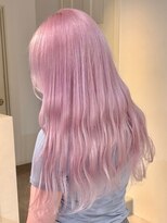 ベレーザ 渋谷(BELEZA)&nbsp;4346ミルクティーピンクハイトーンカラーベビーピンク斜めバング