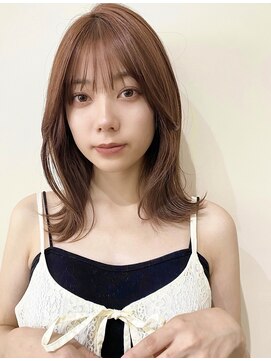 コート 表参道(Cote) くびレイヤーエモージュ前髪マチルダボブインナーグレージュ