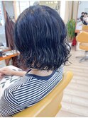 【morio成増/児玉】　黒髪ボブ　スパイラルパーマ