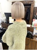 切りっぱなしボブ×ホワイトミルクティー 【横須賀中央 Really】