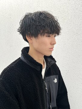 チトセ 遠石(CHITOSE) 波巻きパーマ×マッシュ