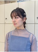 結婚式ヘア/ヘアアレンジ/アレンジ/アップスタイル/おしゃれヘア