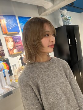 テンダー(Tender) ボブレイヤー×ベージュカラー