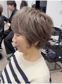 40代50代60代白髪マッシュショートボブ大人美人くびれ髪質改善