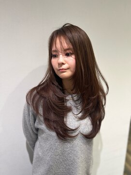 パトゥ 烏丸(patou) レイヤーカット×艶感ブラウンカラー