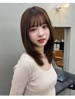 ガーデン 渋谷(GARDEN)&nbsp;美髪イメチェンくびレイヤーミディアムワイドバングヘア