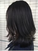 自然な黒髪