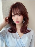 後れ毛が可愛い顔周りレイヤー/ナチュラルアッシュ/顔周り