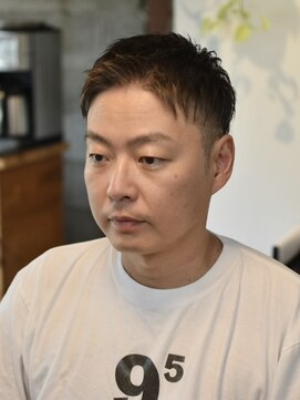 リム メンズヘア(LIM men's hair) 短髪爽やかアップバング【メンズカット/倉敷/中島】