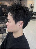 横浜スパイキーショートルーズショートビジネスヘア短髪刈り上げ
