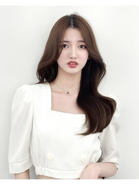 アマトウキョウスマートサロン(AMA TOKYO×Smart Salon) 韓国ヘア　レイヤーカット　顔まわり