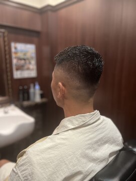 ヒロギンザ 青山店(HIRO GINZA) 濡れパンスキンフェード