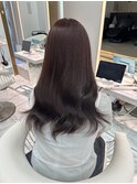 ミディアムヘア暗めカラー/デザインカラー/フェイスフレーミング