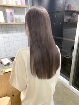 エンネ 新宿(enne)&nbsp;グレージュカラー/韓国風巻き/レイヤーカット/髪質改善/縮毛矯正