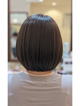 フィルアップヘア (fill up Hair) 冬の艶髪◎40代50代縮毛矯正×丸みショートボブ