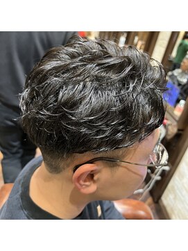 シャル 八王子(shalu) センターパート+フェザーパーマ