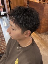 ヴィップルーム(viproom)&nbsp;メンズツーブロックメンズパーマ爽やかメンズショートパーマ