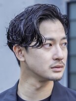 レタッチバイフィフス 大阪梅田(RETOUCH by fifth)&nbsp;梅田メンズパーマフェザーパーマセンターパートガイルヘアゆるめ