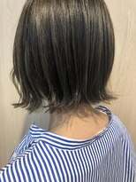 プランタンアヴェダ(printemps AVEDA)&nbsp;外はねボブオリーブカラー
