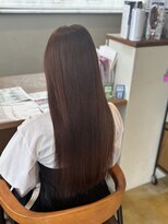 カノエ 下関熊野店(canoe)&nbsp;オレンジブラウン/髪質改善縮毛矯正/髪質改善