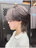 【GEEKS渋谷】センターパートウルフ/エンドカラー/中性ウルフ