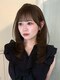 ムージー(moug)の写真/【袋町・本通】顔周りのくびれ/レイヤーカット/暗髪は《moug》骨格に合わせた似合わせで垢抜け韓国ヘアに◇