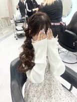 クラン 北新地店(Clan) お団子サイドポニー/北新地ヘアセット