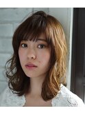 外ハネミディ