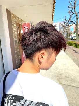 スカイ(sky) ワインレッドXモヒカン