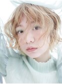 波ウェーブショート_厚めバングローライトスリークボブ_27321