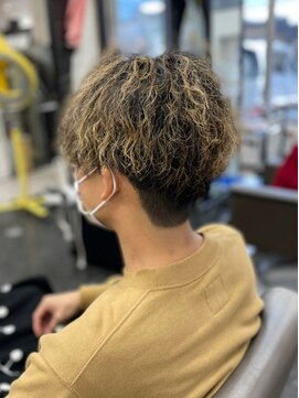 びゃんびゃん 浅水本店 ハイライトスパイラルパーマ